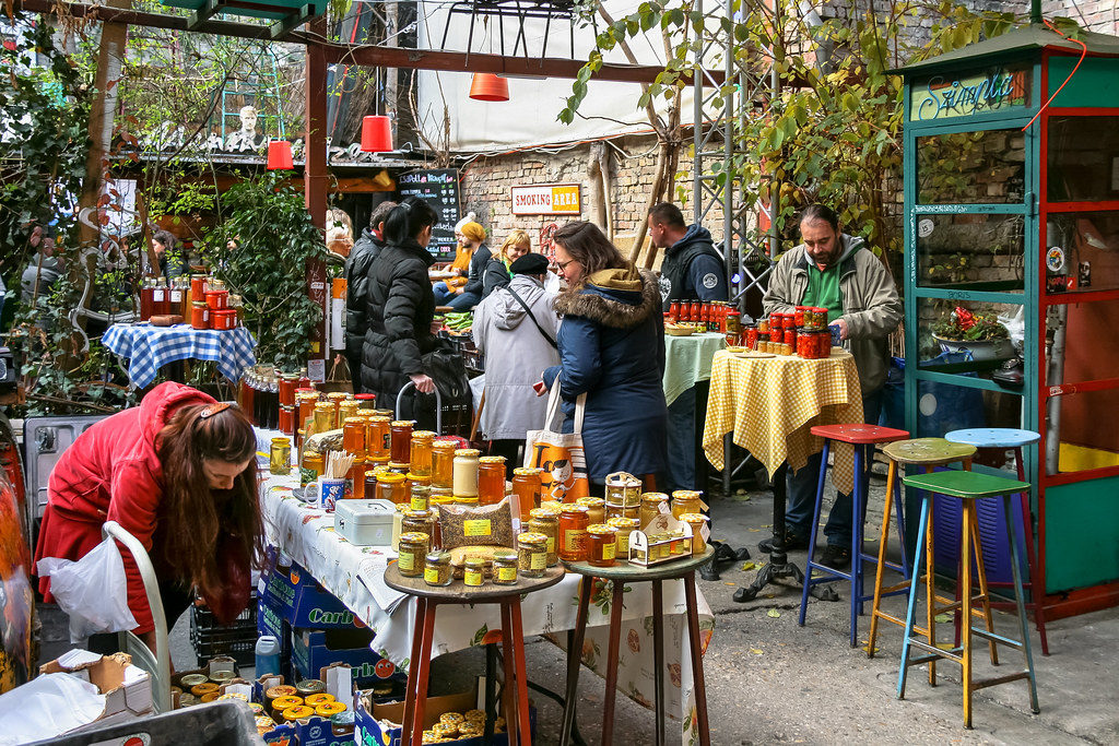 Szimpla Farmers Market in Budapest