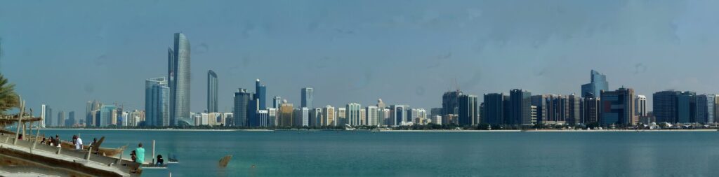 The Abu Dhabi Corniche and skyline