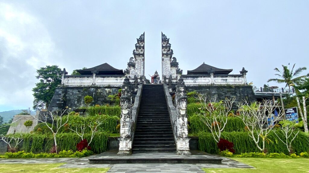 The split-gate entrance of Pura Lempuyang temple in east Bali