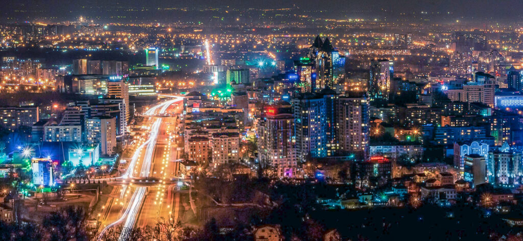 Almaty cityscape, Kazakhstan