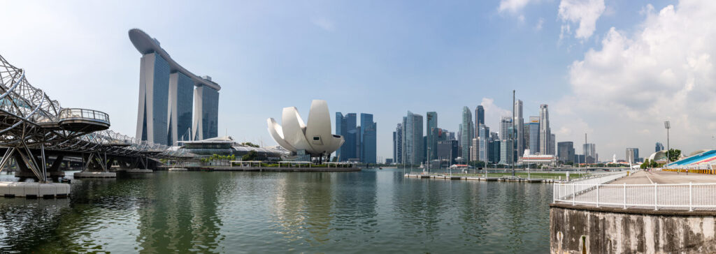 Marina Bay Sands and the Singapore skyline