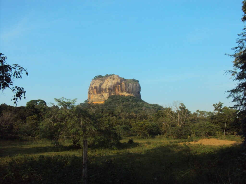 Sigiriya rock fortress rising above the jungle, Sri Lanka