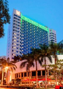 Exterior of Orchard Hotel Singapore on Orchard Road