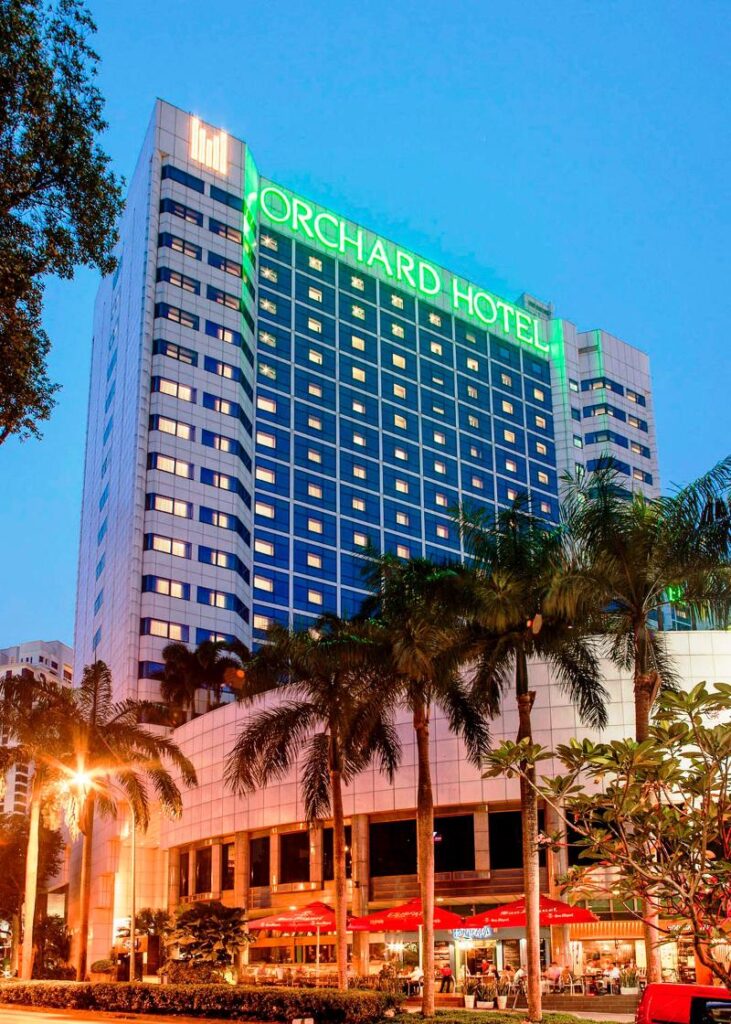 Exterior of Orchard Hotel Singapore on Orchard Road