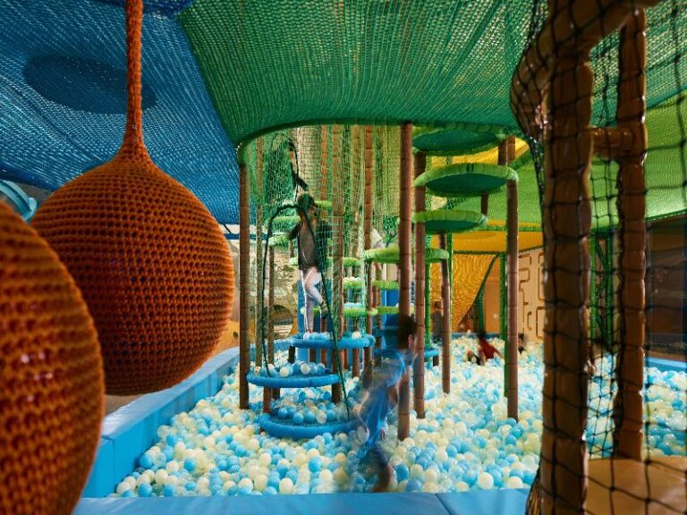 Indoor children's play structure at the Buds family club, Shangri-La Singapore