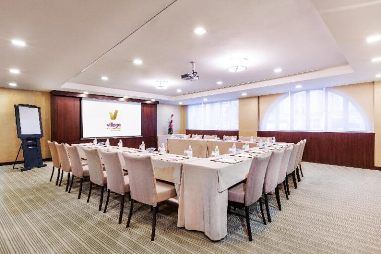 U-shaped meeting room set for a corporate group at Village Hotel Albert Court